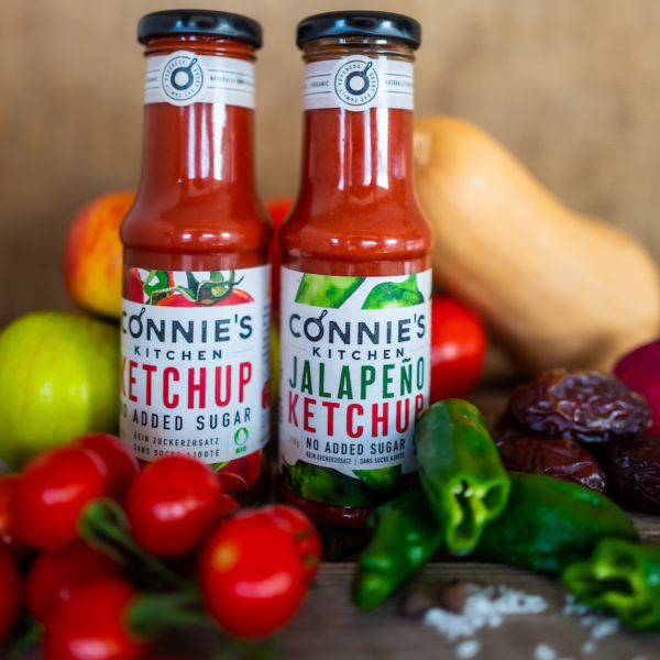 Swiss Bio Jalapeño Tomaten Ketchup duo Connie's Kitchen