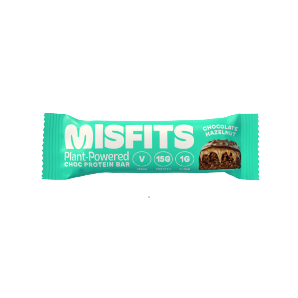 misfits Chocolat Noisette Barre Protéinée Vegan suisse