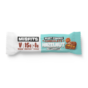Misfits - Schokolade Haselnuss - Veganer Proteinriegel - 45g