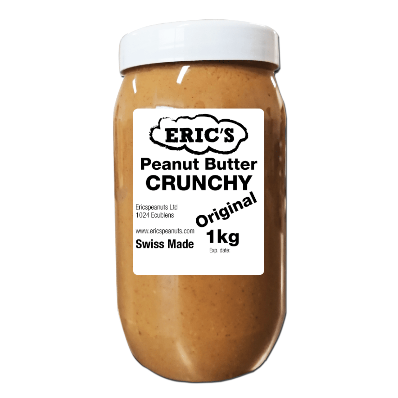 Beurre de Cacahuète Suisse Croquant Eric's 1kg - Siradis - Acheter online