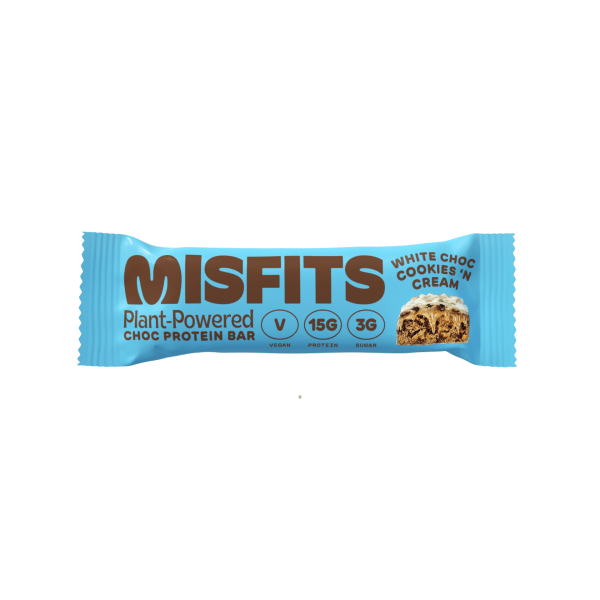 Misfits Cookies Cream Veganer Proteinriegel schweiz