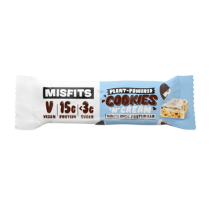 Misfits - Cookies et Crème - Barre Protéinée Vegan - 45g