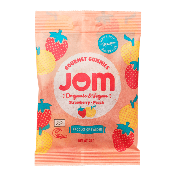 JOM - Pfirsich & Erdbeere - Gummibonbons - 70g
