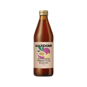 Kazidomi - Organic Passion Fruit & Lemon Kombucha 330ml