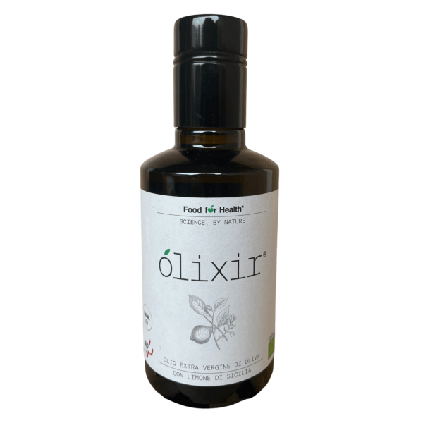 Foodforhealth - Ólixir Bio-Olivenöl extra vergine mit sizilianischen Zitronen - 0.25 L