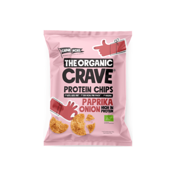 The Organic Crave - Paprika & onion organic protein chips 30g