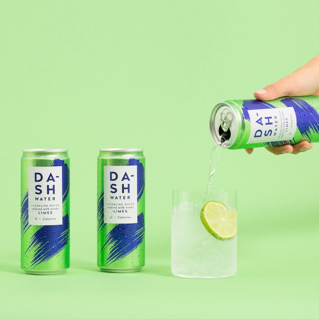 Dash - Lime Sparkling Water - 12x330ml (save 5%)
