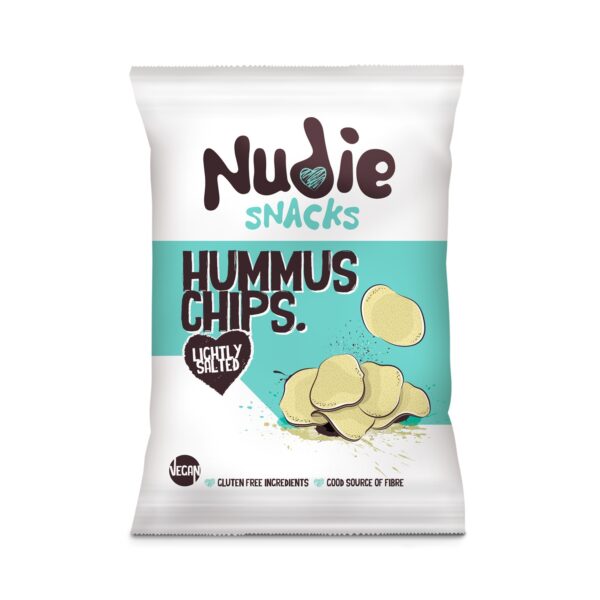 Nudie Snacks - Chips au houmous légèrement salées 35g