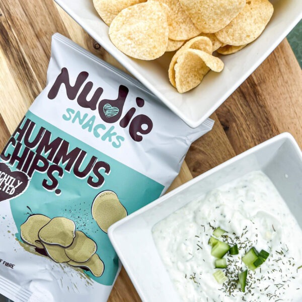 nudie snacks chips houmous