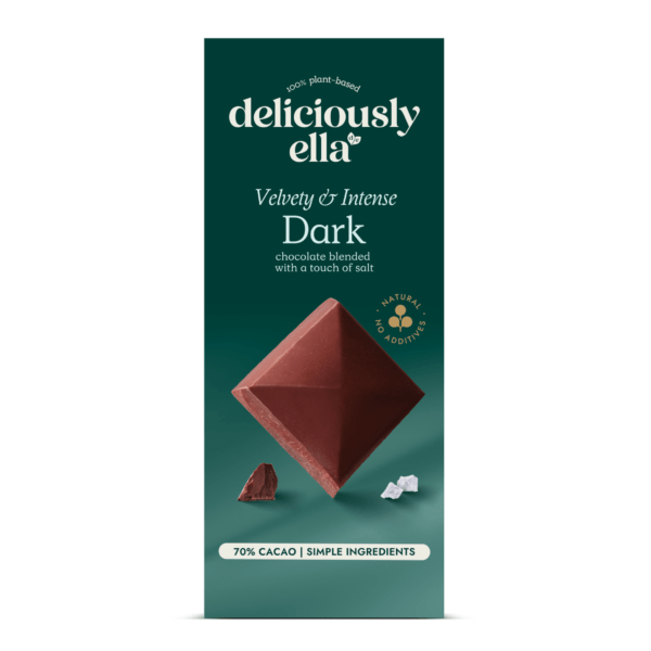 chocolat noir salé, deliciously ella, vegan