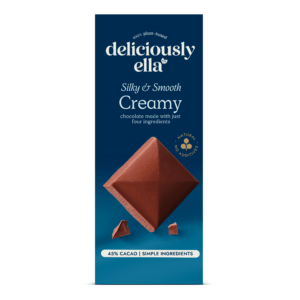 silky smooth creamy vegan chocolate bar deliciously ella