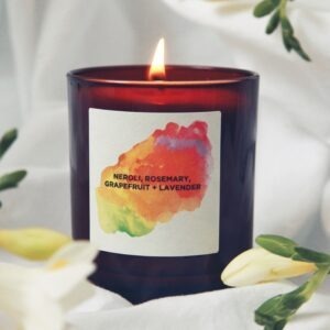 self care candle aromatherapy comfort amber