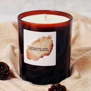 sel care candle aromatherapy sandalwood