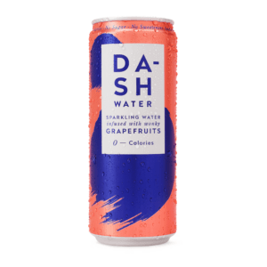 DASH grapefruit, Sprudelwasser, DASH water