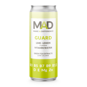MAD, Make A Difference, Vitamin Water, Lime Lemon, 330ml