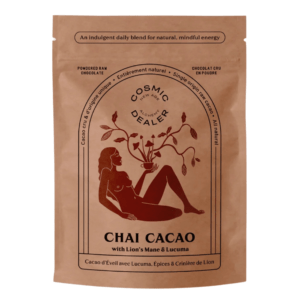 Raw Chocolate Powder, Chai Cacao, Cosmic Dealer, mushroom