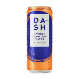 DASH Orange, 330ml, can, no sweeteners