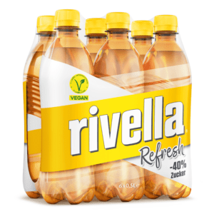Rivella Yellow, traditional Swiss drink, soft drink, 6x500ml