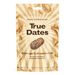 True Dates, Creamy Peanut Butter, Coated Dates, 100g